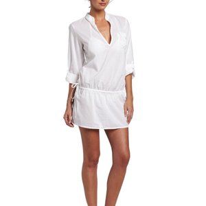 Splendid white tunic beach cover up size S